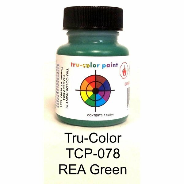 Tru-Color Paint 1 oz Rea Green Railroad Color Acrylic Paint TCP078